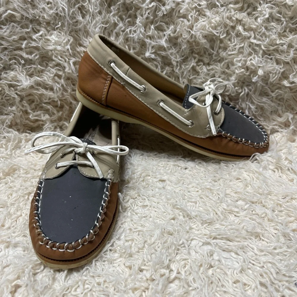 Boys Easy strider leather boat shoes